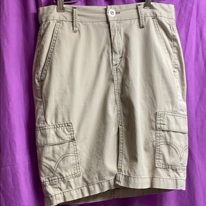 Levi’s khaki midi skirt